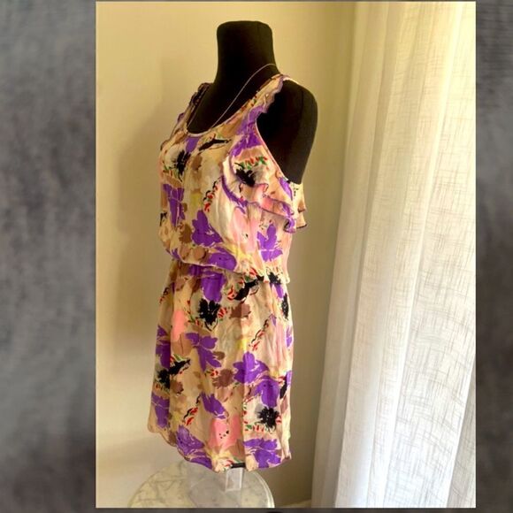 PARKER FLORAL SILK RACERBACK SUMMER DRESS - Picture 6 of 14
